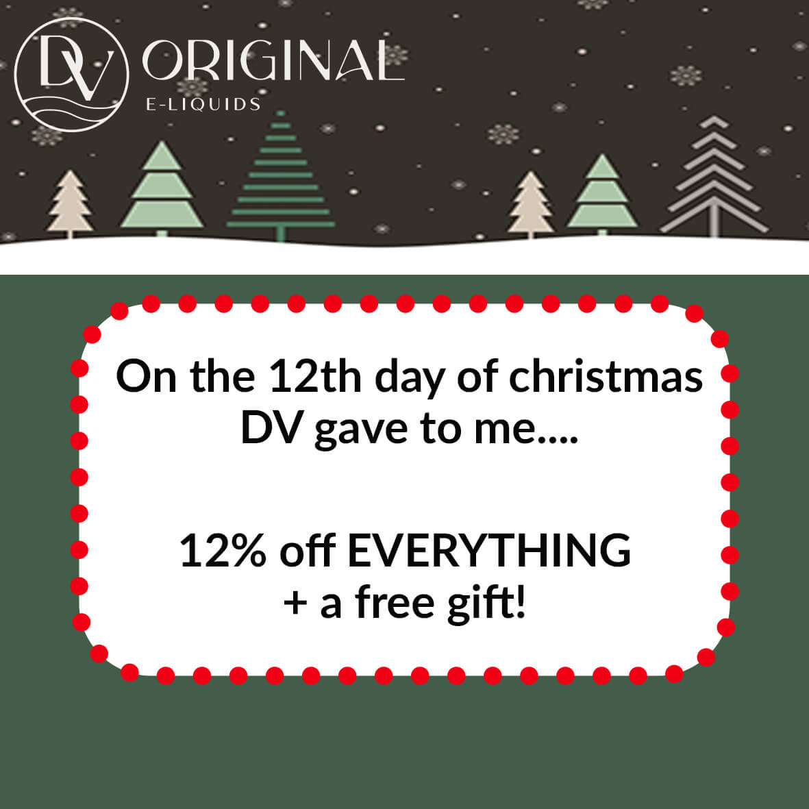 Day 12: 12% off everything + a free gift!